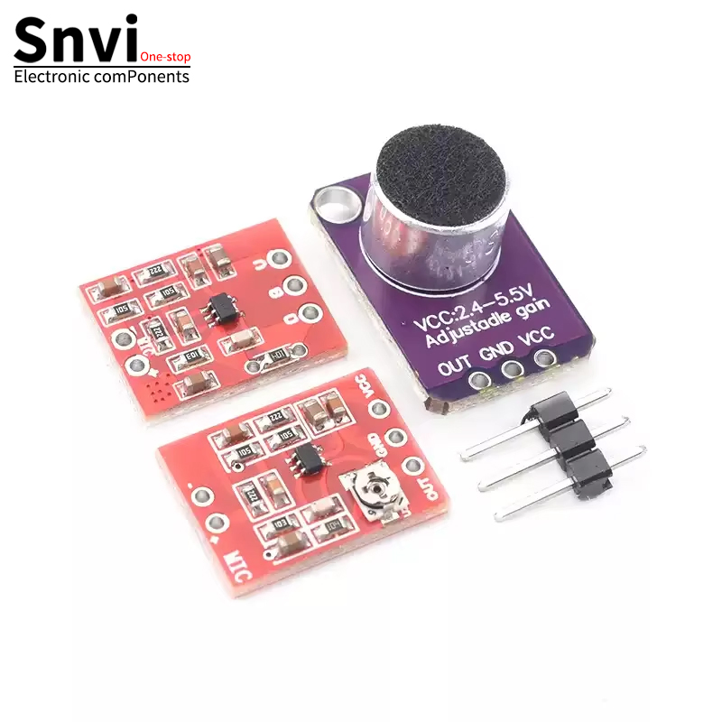 Arduino Vending Machine Project - Moduł wzmacniacza mikrofonu elektretowego Snvi MAX4466