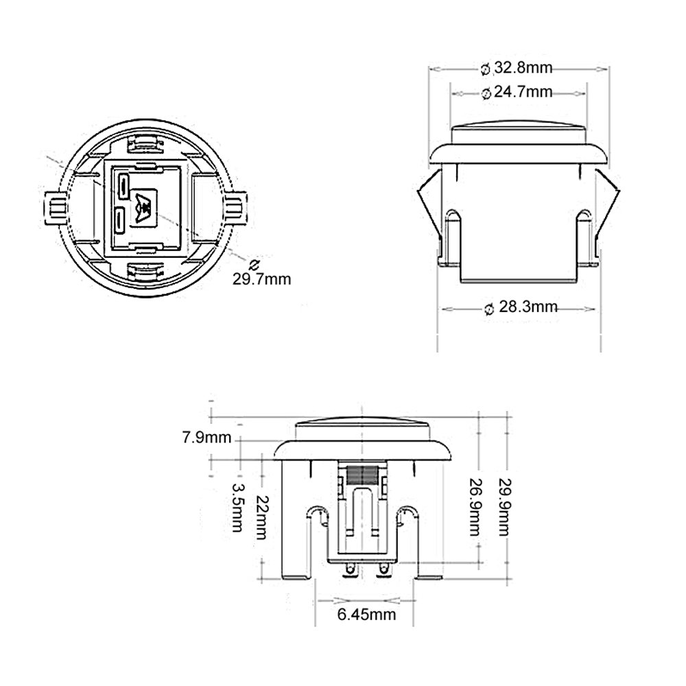 12 szt. Przycisków Sanwa 30mm  – Arcade Wangan Midnight recenzja i cena
